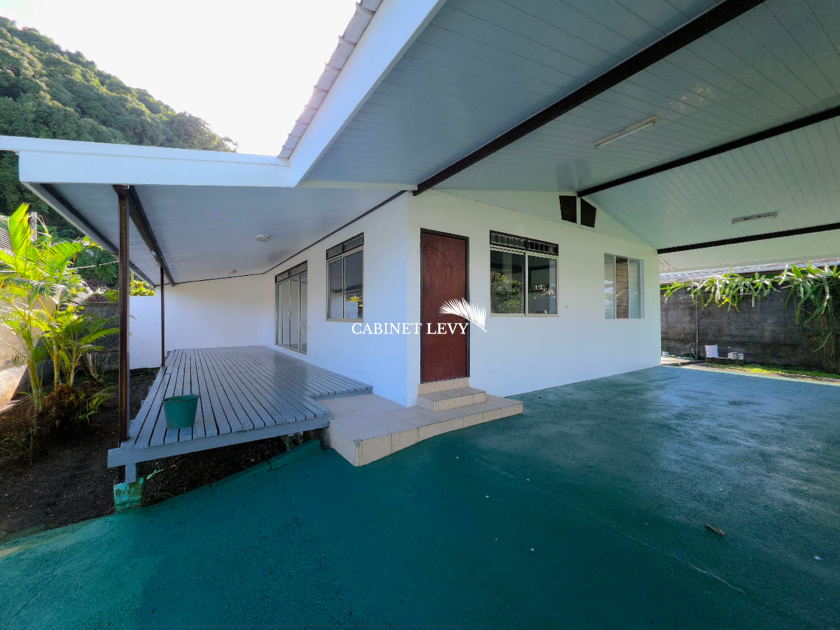A louer maison mitoyenne F3 (meublée/équipée) début Papara
