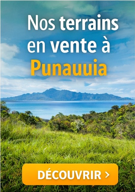 Vente terrain à Punaauia