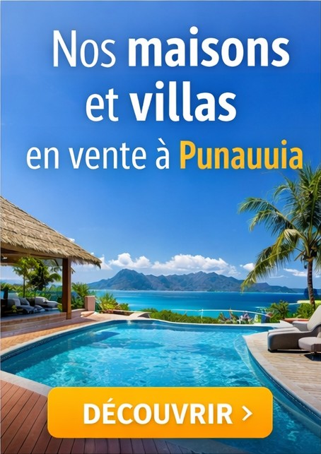 Vente villa à Punaauia
