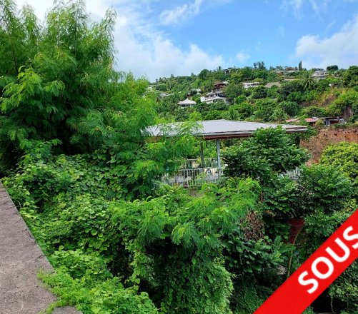 Exclusif: Terrain en pente de 762m² à vendre dans un lotissement privé à Punaauia
